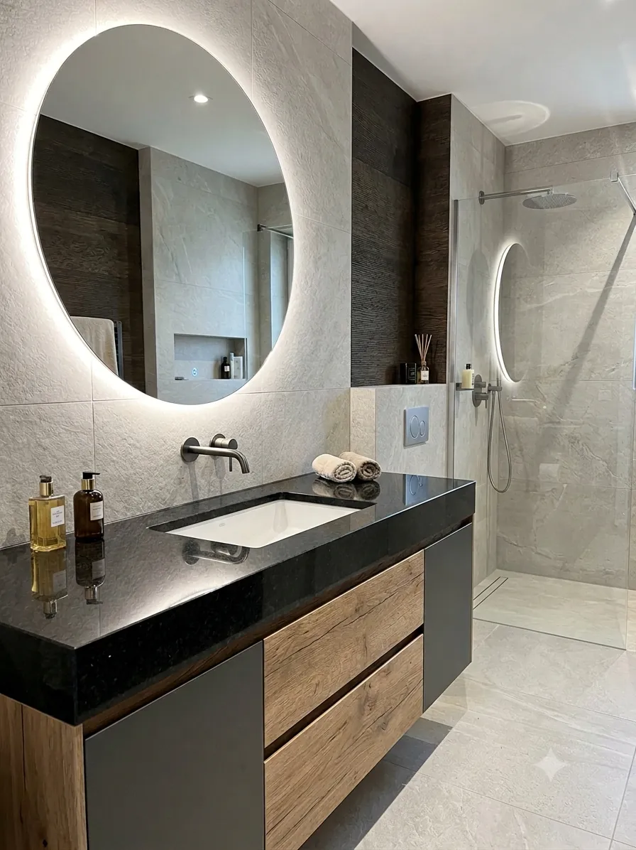 Salle de bain en granit